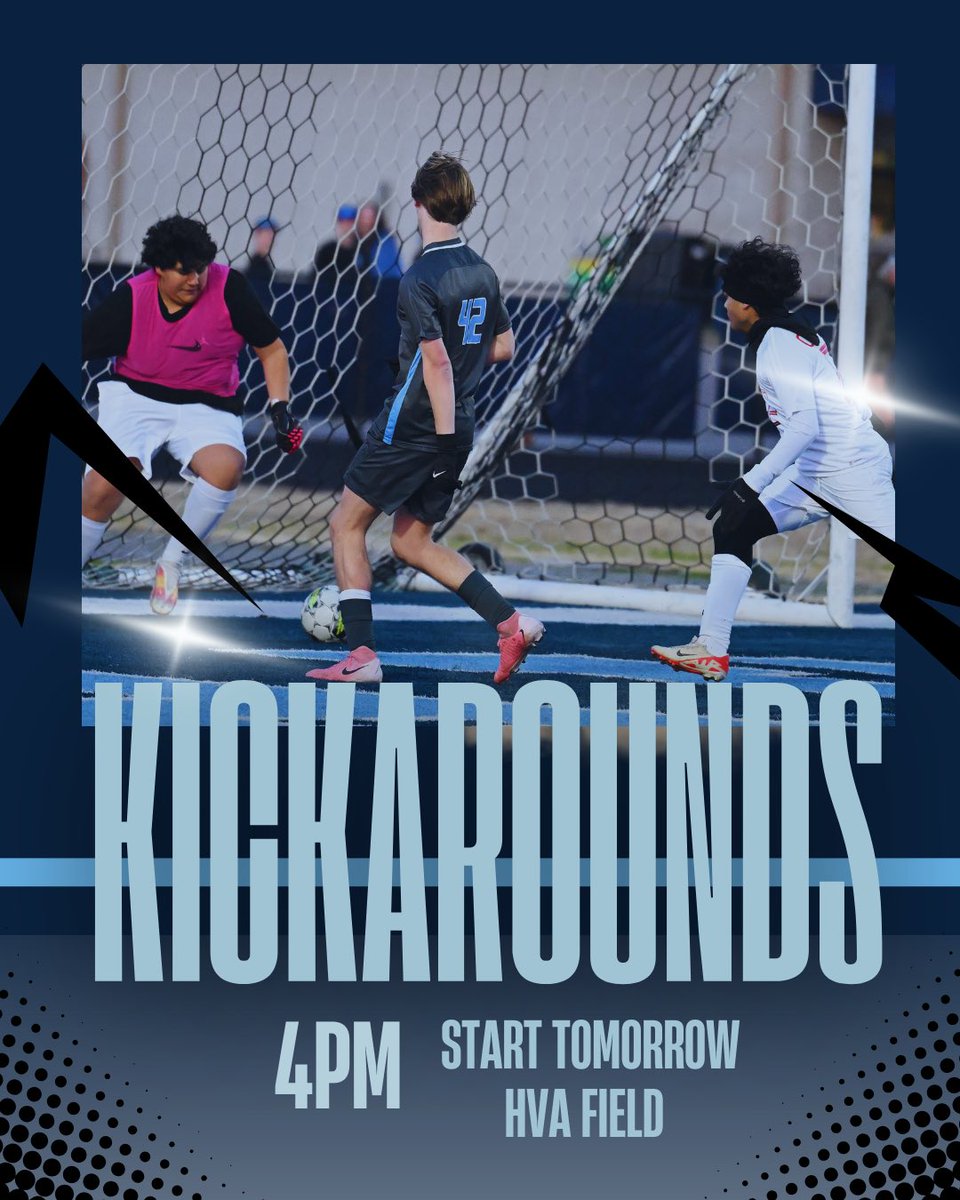 The weather has passed … Kickarounds start tomorrow 4pm-5:45pm. Meet at the HVA Athletic Field. See you there! 
@hva_boyssoccer #soccer #gohawks