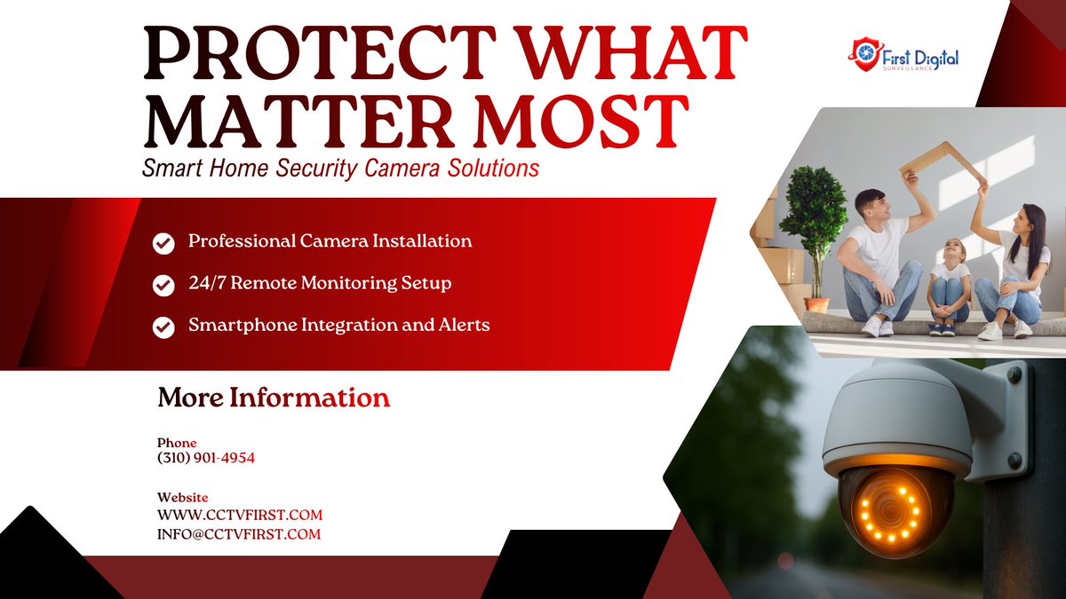 cctv1st's tweet image. Protect what matters most with smart CCTV and access control systems built for your safety.

📞 (310) 901-4954
📧 info@cctvfirst.com

🌐 cctvinstallation-losangeles.com/cctv-installat…

#homesecurity #securitycamerainstallation #accesscontrollosangeles