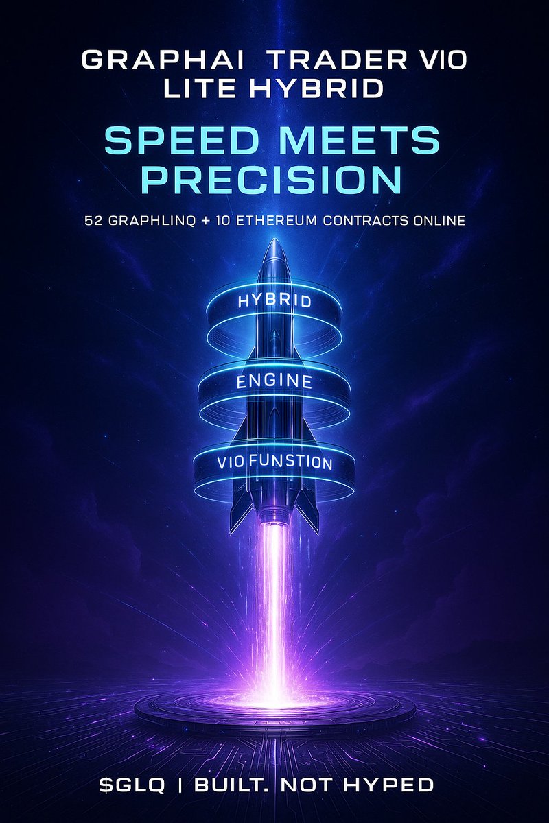 🧠 GraphAI_Trader V10 Lite Hybrid — Speed Meets Precision

No RAM. No loops. No lag.
The new V10 Lite Hybrid build runs on pure Aegis core —
instant startup, direct JSON registry, full multi-chain power.
Every contract embedded.
Every module active.
 52 GraphLinq pool-, router-,