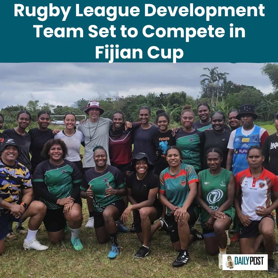 Feature from the <a href="/DailypostVu/">Vanuatu Daily Post</a> on the <a href="/Vanuaturl/">Vanuatu Rugby League</a>: Rugby League Development Team set to compete in Fijian Cup

dailypost.vu/vanuatu_sports…

#VRL #YumiWan