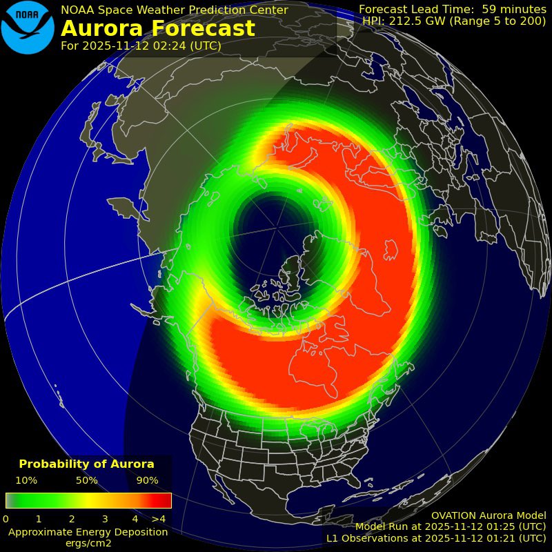 chematierra's tweet photo. ATENCIÓN 🌞
Tormenta geomagnética solar SEVERA G4 Kp8 en desarrollo 

#Auroraborealis en desarrollo

Imagen desde Winona, Minnesota EEUU 
Créditos Jake Stehli 
Vía @eljakeo30 

Noviembre 11 de 2025 
Para saber más sobre clima espacial👇🏼
https://t.co/TtvhO2wif4… https://t.co/cmHGVfYkoi