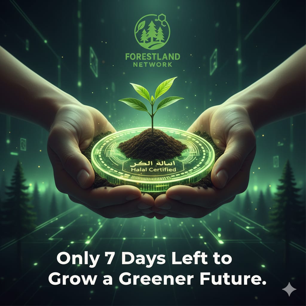 AltafHu04354071's tweet photo. Join a halal-certified green economy 🌱
Where every token protects nature and promotes barakah.
Only 7 Days Left!
Invest now 👇 
https://t.co/pWzr6VDI0o

#HalalCrypto #ClimateCare https://t.co/zzLnnBr8ii