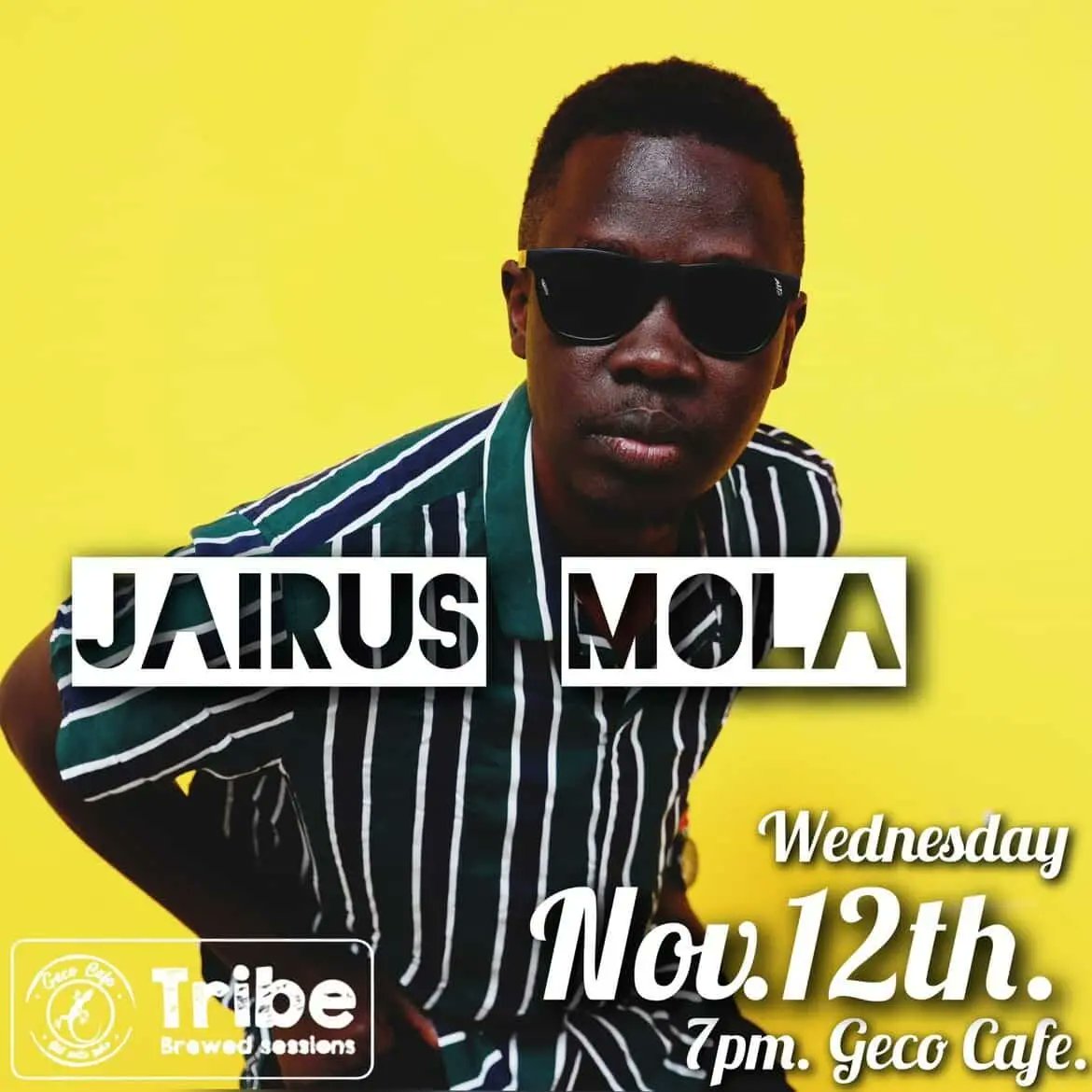 #Nairobi: Acoustic Brewed Sessions - this Week - at Geco, Nov. 12-14 2025 @ Geco Café.

Dates: November 12-14, 2025
Venue: Geco Cafe
Time: from 7 pm

#AcousticBrewedSessions / #TribeBrewedSessions.