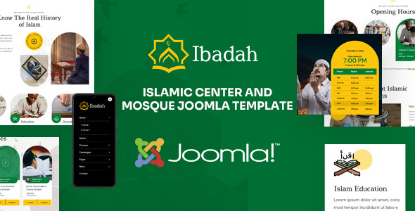 codelayers's tweet image. Ibadah - Joomla 6 Islamic Center &amp;amp; Mosque Template @codelayers 
🌐 codelayers.net/portfolio/ibad…
Ibadah is a responsive Joomla 6 template for mosques, Islamic centres and religious organisations. I
#codelayers #themeforest #envato #joomla #business #joomla6