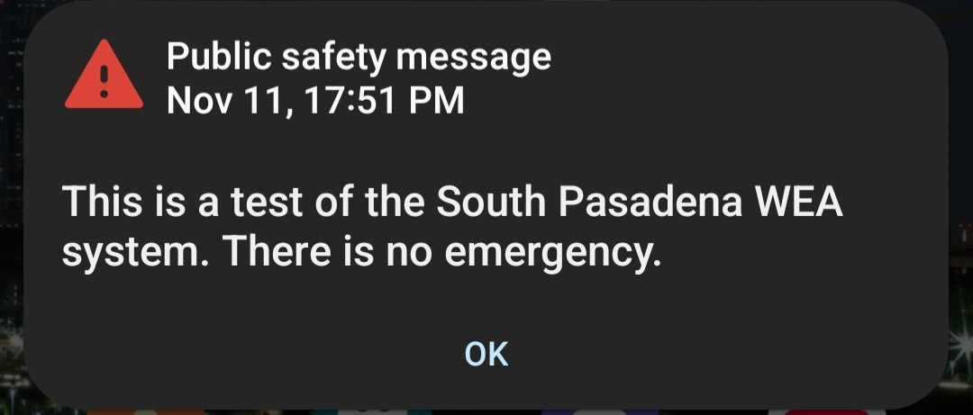 militantangleno's tweet image. Earthquake? Missing kid? Missing grandma?

Nope...just a test. 🤦🏽‍♂️

Some intern gonna get fired.

#EAS #EmergencyAlertSystem #SouthPasadena