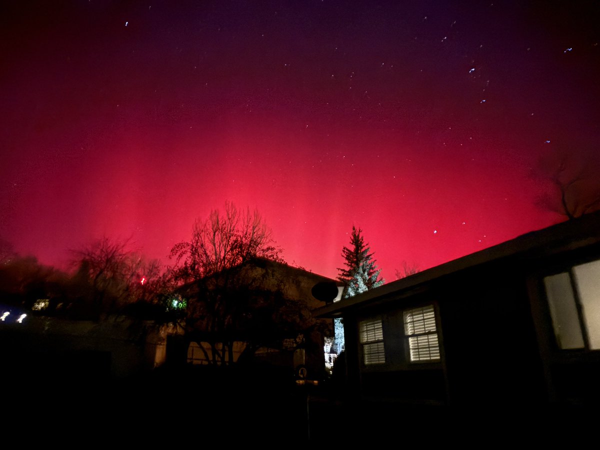 The   Northern Lights blazing over Northwest Colorado tonight!