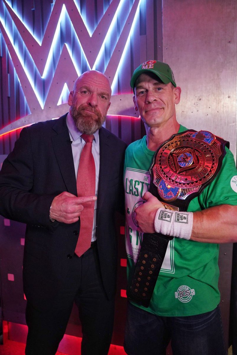 MainesKingOfPop's tweet photo. Congrats to @JohnCena  on Winning the Intercontinental Championship last night on #WWERaw  You are the #grandslamchampion and @DomMysterio35 deserved that big fat L. https://t.co/BTxud1O5q7