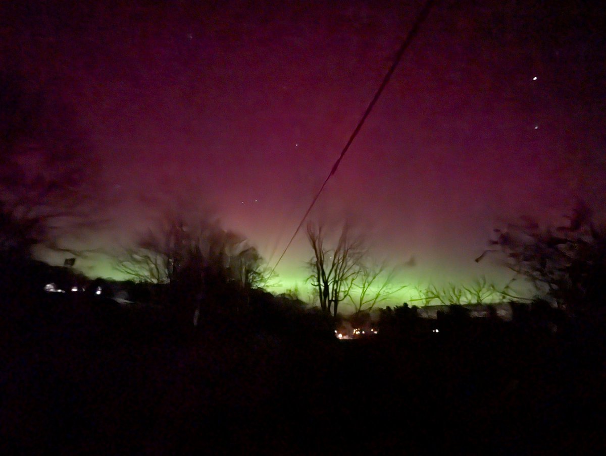 The Northern Lights are blowing up in Southwest New Hampshire right now!!