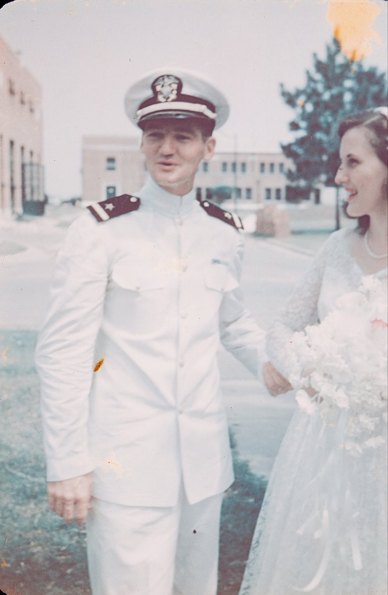 writerkathymcd's tweet image. Thank you for your service, Dad &amp;amp; Mom! #veteransday #navy #patriots #service