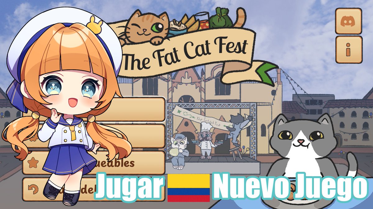今日はコロンビア🇨🇴のゲーム会社のクリエイターさんからご提供いただいた猫のゲームです！
ミニゲームいっぱいでエリアスとするよ！#PR
store.steampowered.com/app/3259080/Th…
🇯🇵AM12:00
¡Hoy jugaremos un juego de gatos 🐱 que fue ofrecido por un creador de una empresa de videojuegos de Colombia 🇨🇴!