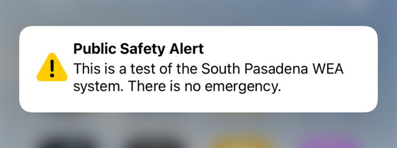 WILGOREN's tweet image. #DEVELOPING South Pasadena CA &apos;test&apos; alert hits the city of Los Angeles and well beyond South Pasadena... test goes wrong @KTLA