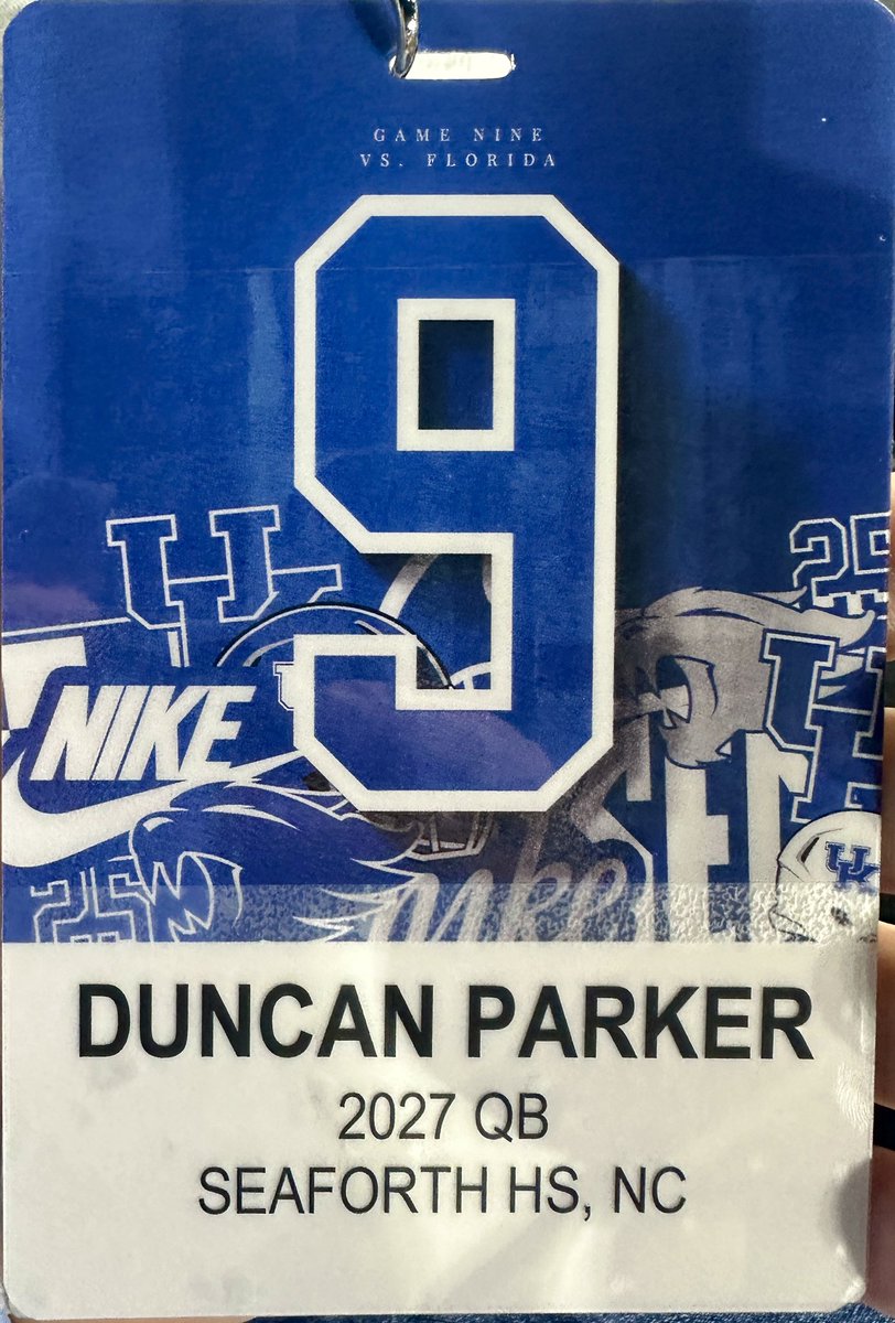 Had a great time visiting <a href="/UKFootball/">Kentucky Football</a> Thankful for the opportunity to meet <a href="/DrWashington_/">L'Damian Washington</a> and <a href="/aidan_laros/">Aidan Laros</a> The Wildcats with the win over the Gators! Looking forward to another visit to Kroger Field soon!
<a href="/Coach_TMatthews/">Tolbert Matthews</a> <a href="/coachscales10/">Travis Scales</a> <a href="/mj_no10/">Mali Harris-Strayhorn</a> <a href="/TheSniperSchool/">Ray Isaac</a> <a href="/seaforthhawksfb/">Seaforth Football Team</a>