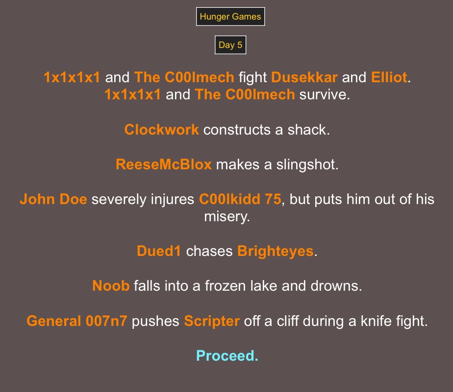 HasTPCreleased's tweet image. Day 48: no :C
day 5 hunger games,,,