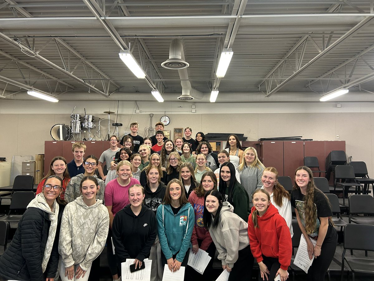 First Show Choir practice! Let’s go Highschoolers!