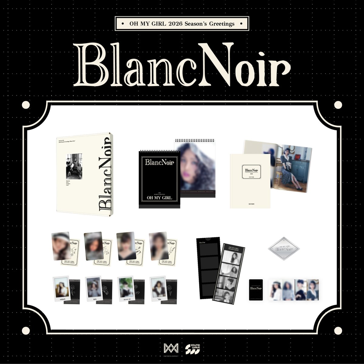 [📢] 오마이걸(OH MY GIRL) 2026 SEASON'S GREETINGS [BlancNoir] 온라인 예약 판매가 시작되었습니다👏
(cafe.daum.net/-ohmygirl/XJWP…)

📅 2025. 11. 12 (수) AM 11:00 ~ 2025. 12. 1 (월) PM 11:59 (KST)
🔗 PLACE OF SALE 
사운드웨이브, 애플뮤직, 케이타운포유, 비젠트몰

#오마이걸 #OHMYGIRL #OMG