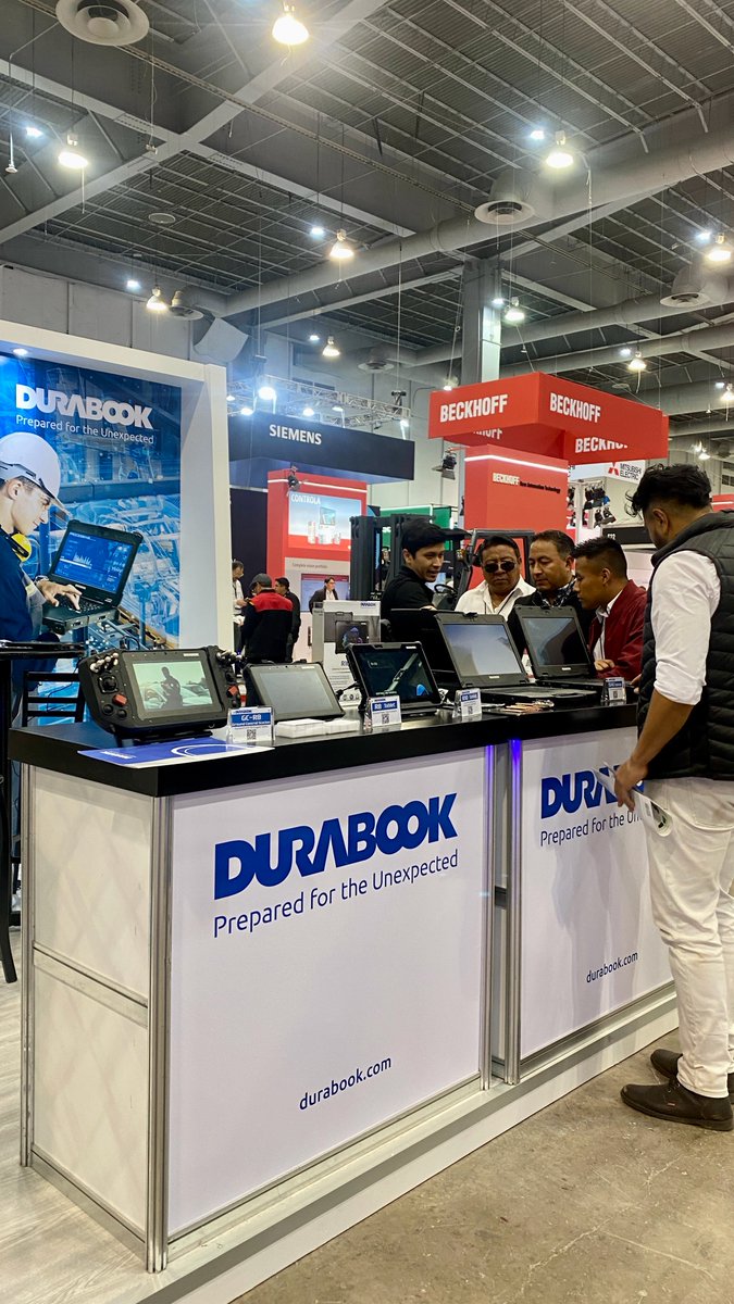 DURABOOK's tweet image. Durabook has landed at #ITM2025 🇲🇽!
Visit us at Centro Banamex, stand G24, and discover the new R10 Rugged Tablet — powered by Intel Core Ultra CPUs, built for AI-driven performance in the toughest environments.
#Durabook #RuggedTablet #AI #Industry40 #FieldService