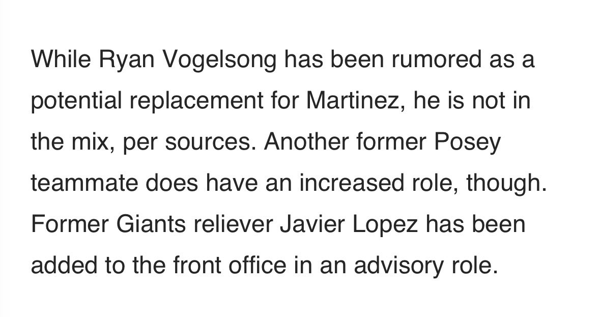 Hopefully this doesn’t mean we lose Javy on the broadcast