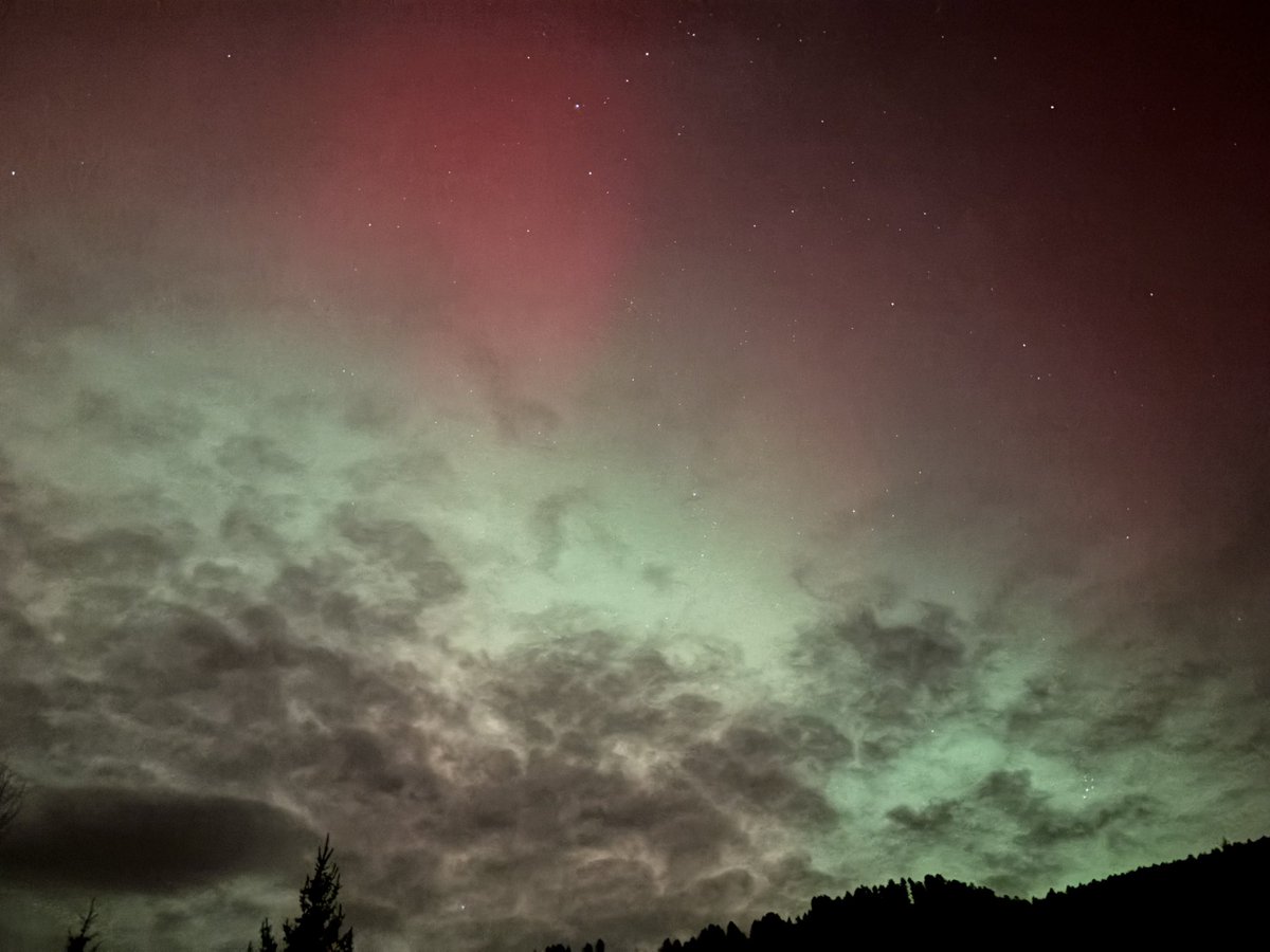 snugglecooked's tweet photo. ♡ the northern lights were gorgeous tonight, it’s crazy these are unedited ♡ https://t.co/cLptcPobMC