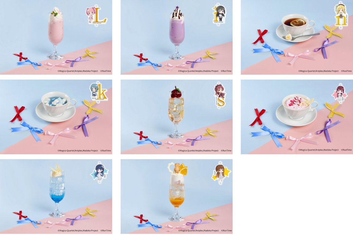 まどマギ カフェ ClariS Links Cafe 缶バッジ まどか、ほむら 魔法少女