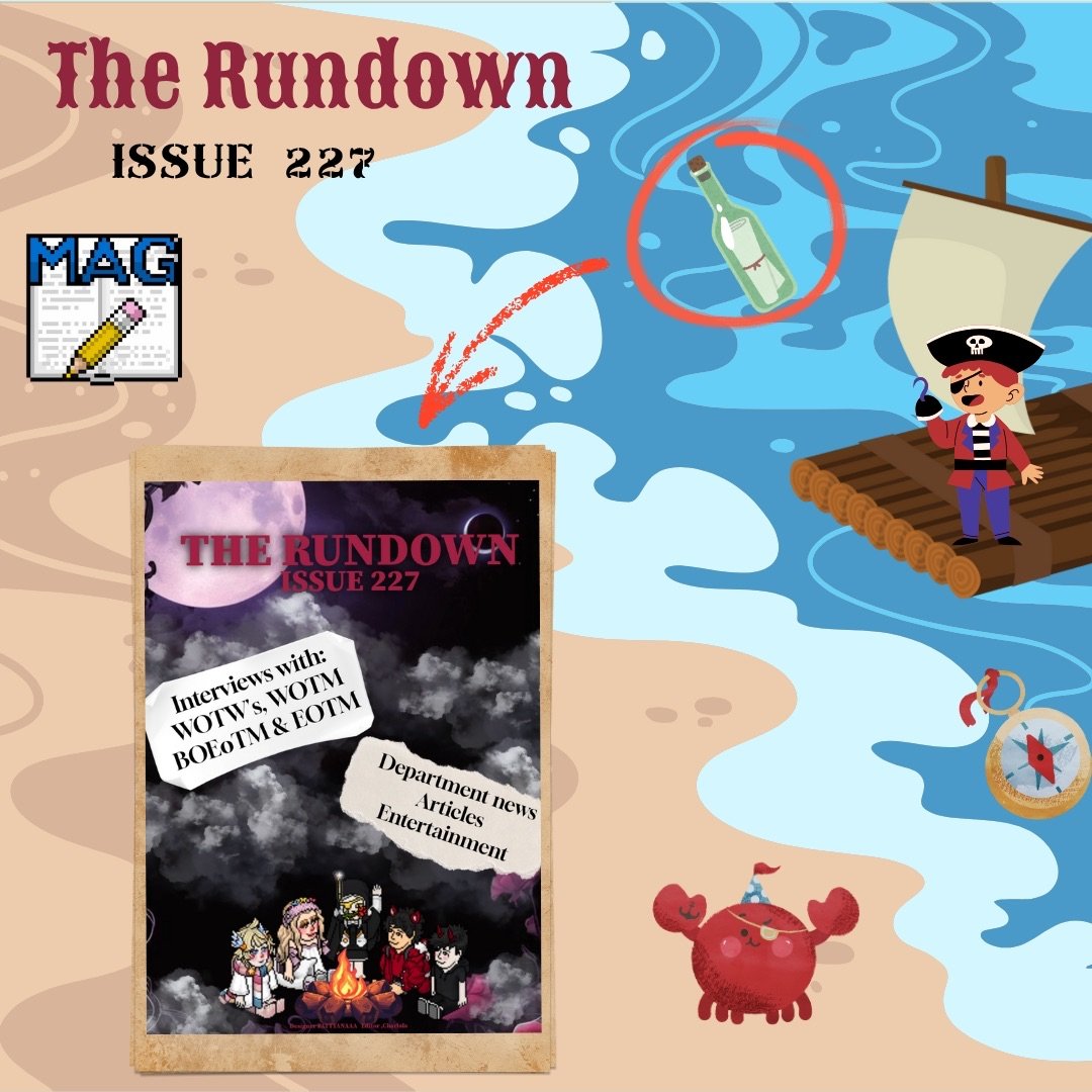 Captain Jack Sparrow can keep his beloved jar of dirt... we've got a message in a bottle - and its actually the latest issue of The Rundown!  bit.ly/4nqfZVJ Mag cover by: PATTYANAAA | created by Enneagram #Habbo #HIA #HIAMagazine