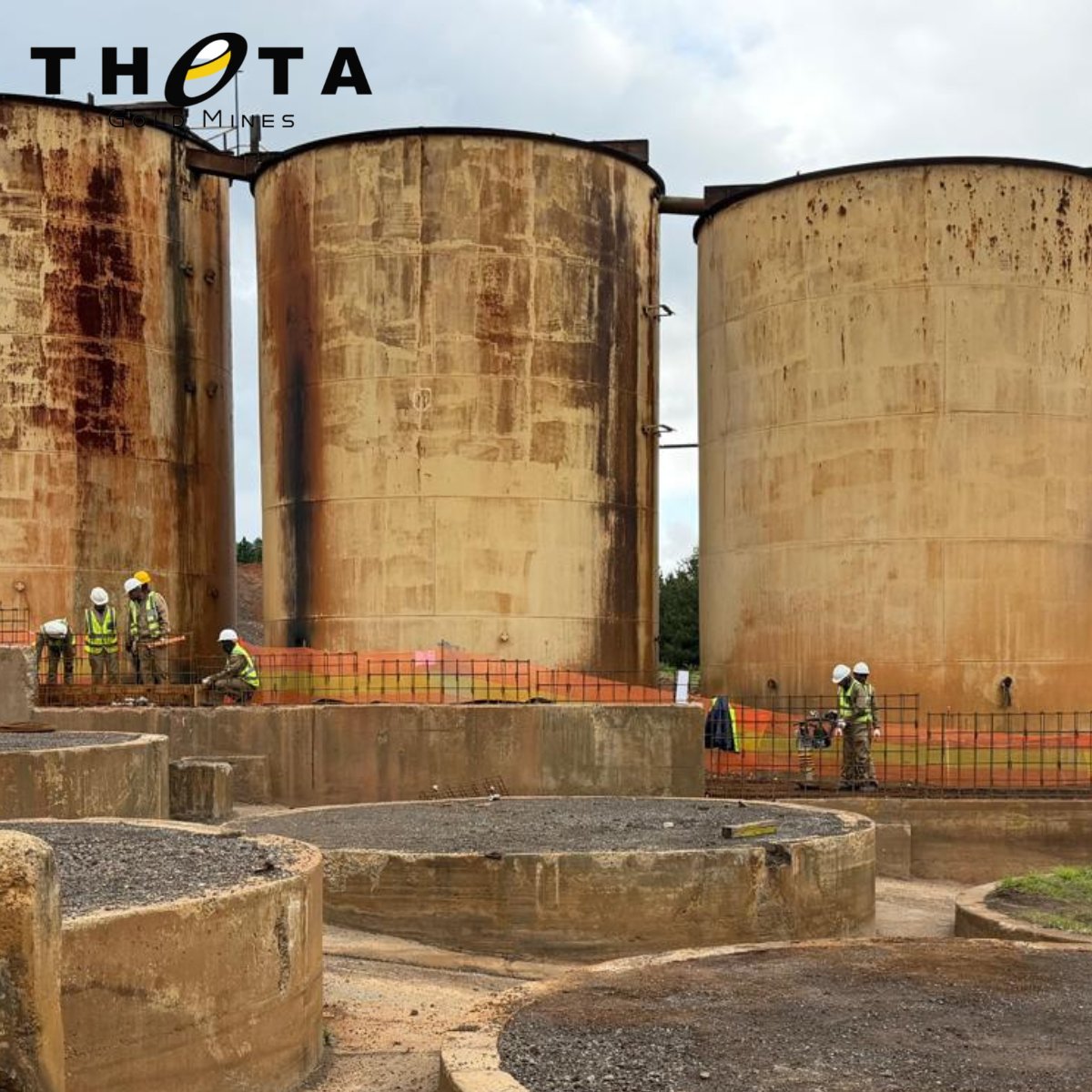 TGME Gold Mine Project – Progress on Track

<a href="/ThetaGoldMines/">THETA GOLD MINES</a> TGME Gold Plant construction continues to gain momentum, with major civil works and earthworks advancing on site.

✅ Ball Mills secured
👷‍♂️ Earthworks and Civils underway 
🚜 Construction accelerating

#GoldMining