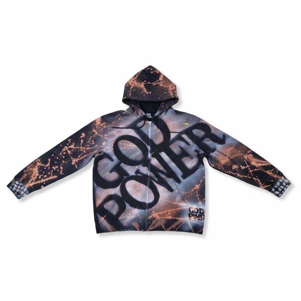 GODPWR13's tweet photo. GOD POWER ZIPUP HOODIE
Available only at https://t.co/ttvC02RD21 
Hand Designed Art on clothing https://t.co/8lL6zAiFYq