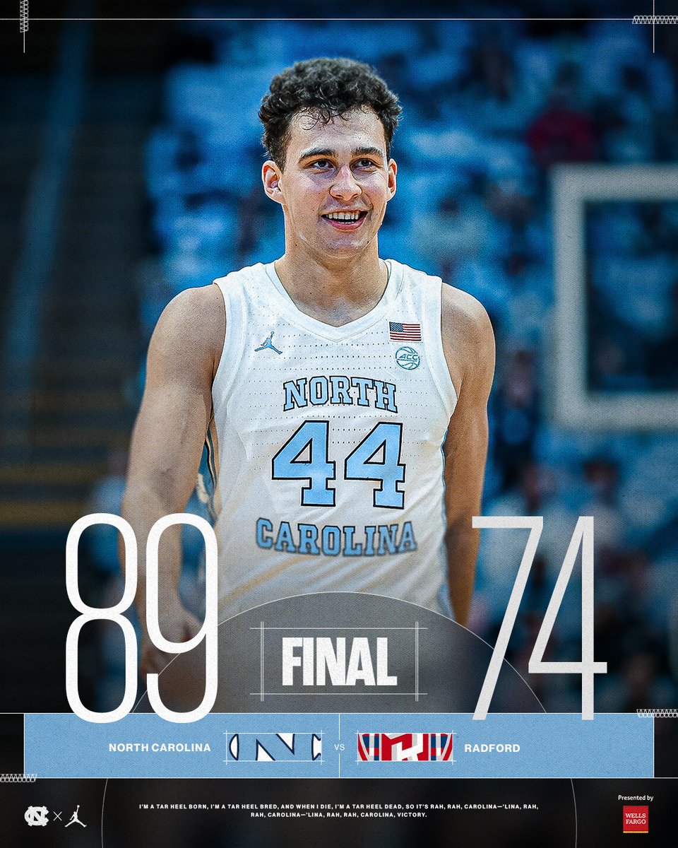HEELS WIN.

#CarolinaFamily | <a href="/WellsFargo/">Wells Fargo</a>