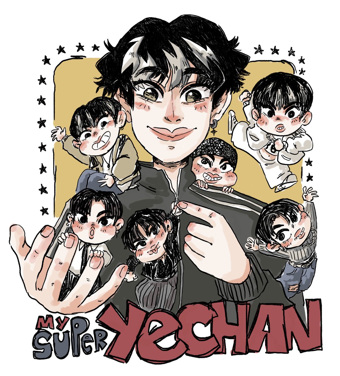 Yechan has so much energy that he can multiply himself but as it is maknae enery the clones would be small and cute <3

<a href="/xikers_official/">xikers(싸이커스)</a>
#MySuperxikers #WRECKING_THE_HOUSE