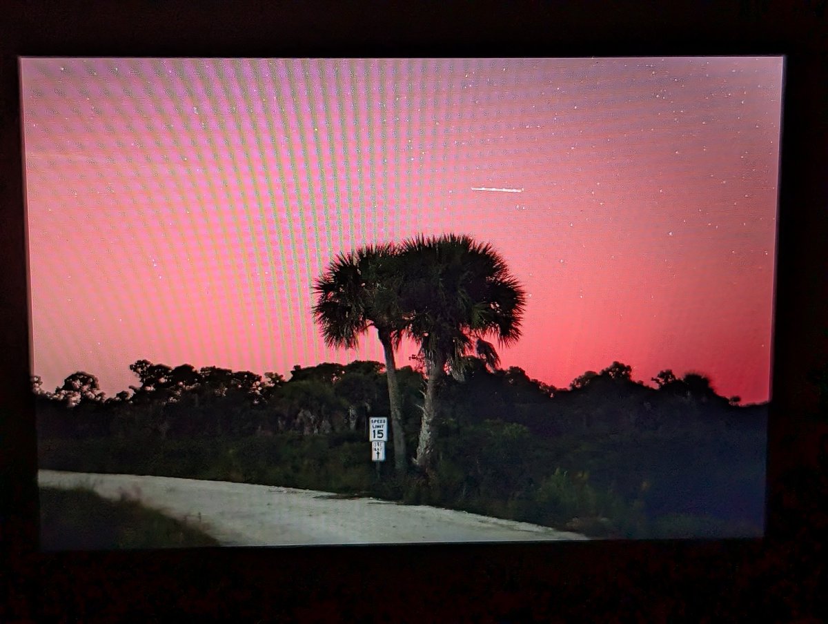 Northern Lights are visible in Titusville, Florida! Whole horizon is dimly lit red. Crazy!! #flwx