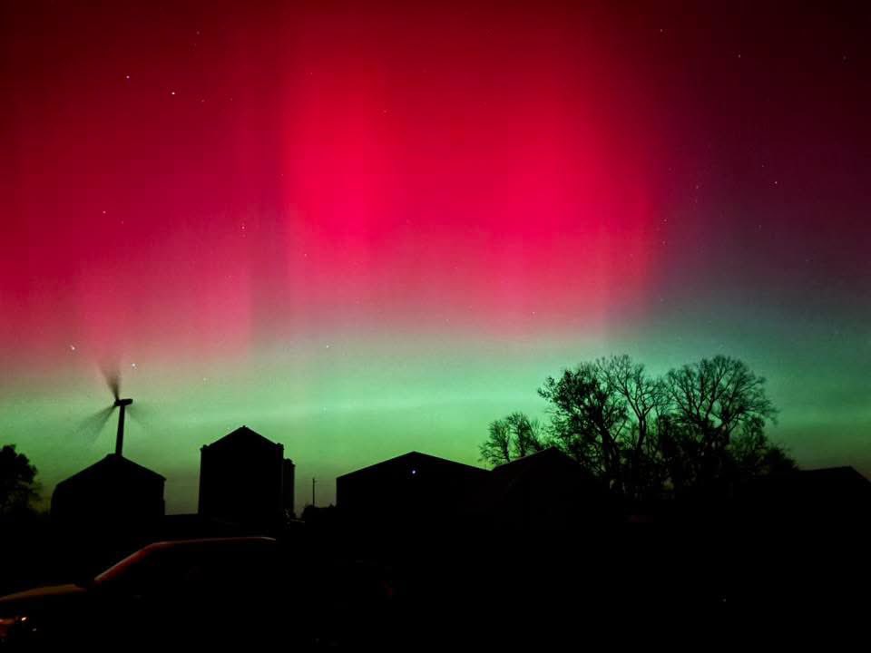 Aurora display Northern California