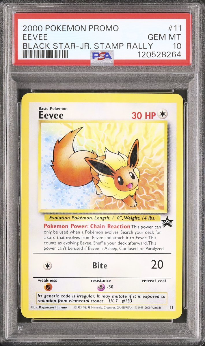 💡A144 出品紹介：L1629 『イーブイ プロモ JR東日本 英語 PSA10