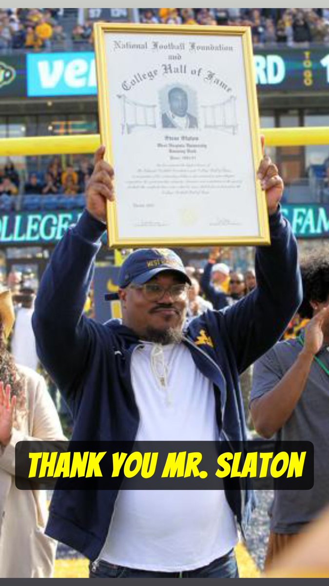 Thank you MR <a href="/Steve23Slaton/">Steve Slaton</a>  for the words of encouragement and taking time out your day to talk to me. You provide hope and inspiration to me as you showed what any kid from the Dale can do with an opportunity!  I promise to make that 22 proud! <a href="/WVUfootball/">West Virginia Football</a>