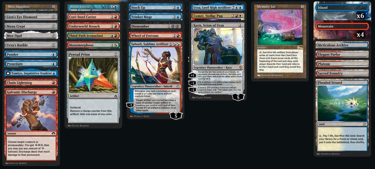 Some fun 7 win decks from the last couple days: