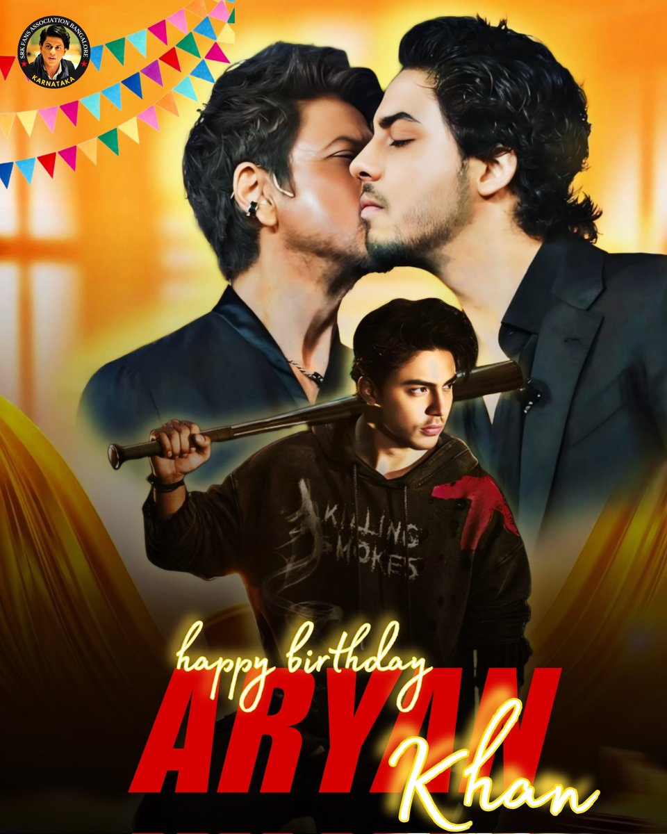 Srk_bangalore's tweet photo. The future of filmmaking is already here.🔥
Happy Birthday, Director Aryan Khan! 🎬👑

  #HappyBirthdayAryanKhan #AryanKhan https://t.co/OekmrmdPoL