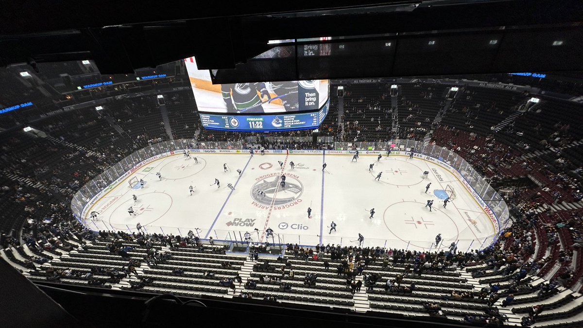 BatchHockey's tweet photo. Warmup #Canucks lines vs. @NHLJets
Kane. EP40. Garland.
Boeser. Reichel. Sherwood.
O’Connor. Räty. DeBrusk.
Bains. Sasson. Karlsson.
Hughes. Hronek.
MP29. Myers.
EP25. Willander.
🥅#DemkoTime 🥅
7pm on @Sportsnet650
https://t.co/J6DNM1E8Qt https://t.co/VkIh4uU07D