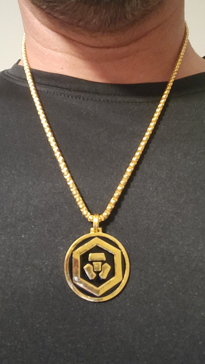 Hand-made 1/1 CDC charm.  
What's your thoughts?  
<a href="/cryptocom/">Crypto.com</a> 
#chaingang