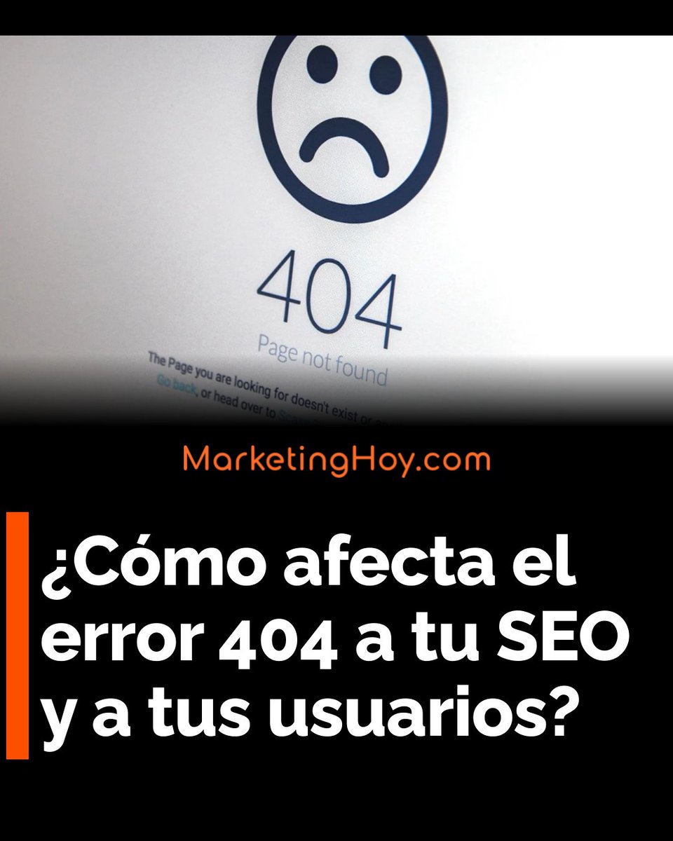 MarketingHoycom's tweet image. ¿El error 404 está dañando tu web? 📉 Este fallo afecta tu SEO y frustra a tus usuarios. Te enseñamos a gestionarlo para no perder tráfico. ¡Toma el control!

#SEO #Error404 #UX

marketinghoy.com/errores-404-se…