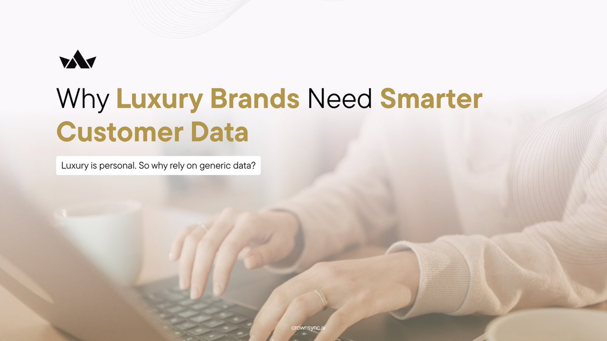 CrownSyncAI's tweet image. True luxury is built on relationships.
Most brands see transactions. We see stories. CrownSync AI connects every interaction to help you deliver truly personal experiences.
📅 See how connected data builds stronger relationships.
#LuxuryData #CrownSyncAI #LuxuryInnovation
