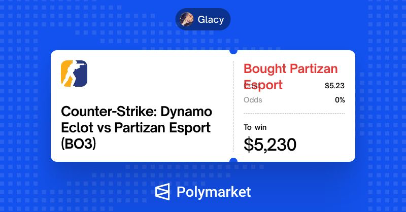 All I need is to turn my $5 to $5000 in 1trade, am i correct?

I want to request to <a href="/Polymarket/">Polymarket</a> can you please make a pink background PNL for @BaddiesOnPM cz baddies want to flex their win too! <a href="/PolymarketTrade/">Polymarket Traders</a>