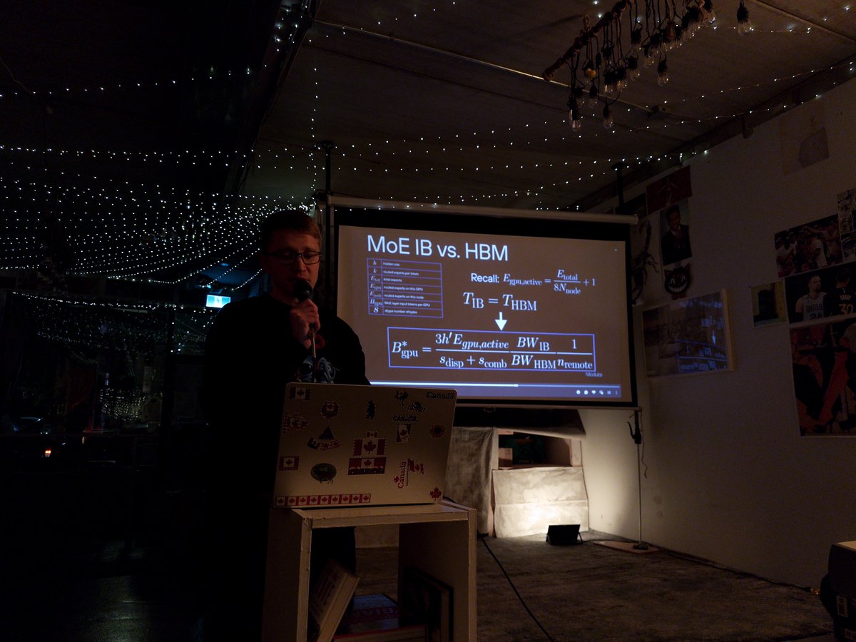 TSFM tonight:
Frontier-scale MoEs by <a href="/brendanwduke/">Brendan Duke</a> from <a href="/Modular/">Modular</a>