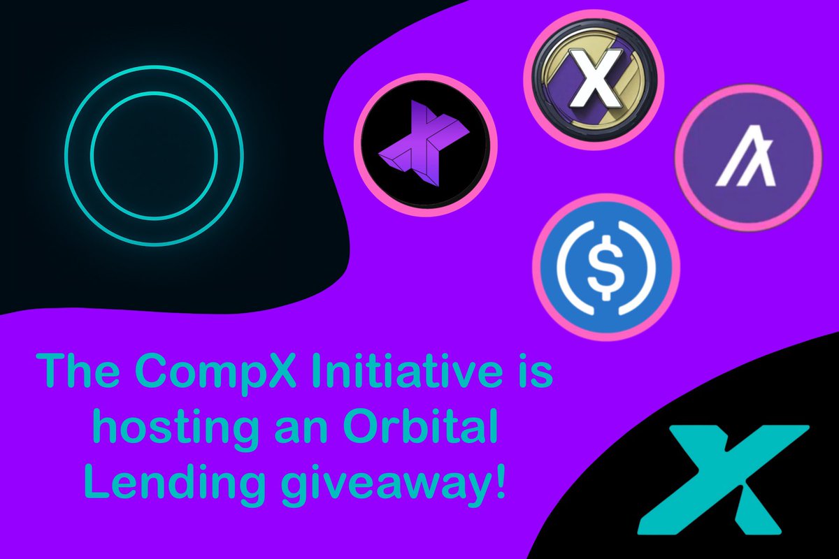 🚀 CompX Initiative Orbital Lending Giveaway! 🪐

We’re celebrating the next step in the CompX ecosystem — Orbital Lending — and want to hear from you!

💎 10 Winners will each receive:
•2 cxUSD + 2 cUSDC (set up on the Waypoint app)
•1,000 cCOMPX + 3 cALGO (set up through