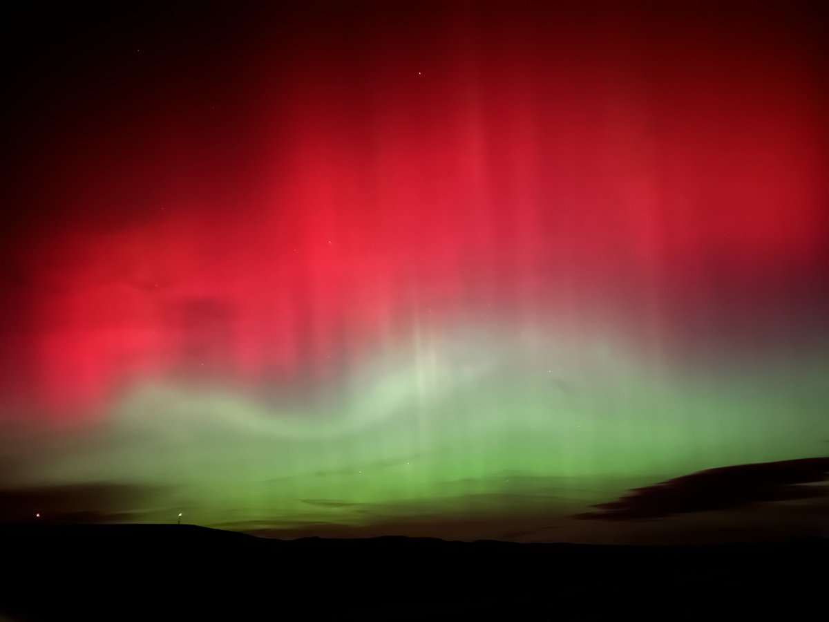 tpsilas18's tweet photo. #Aurora from Uinta County, WY just east of Evanston #wywx https://t.co/C7MncanVt8