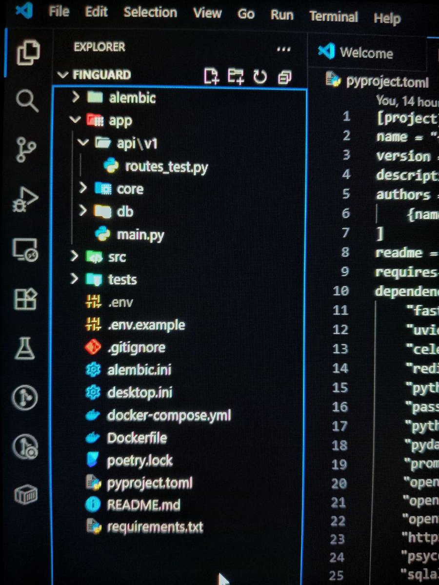 TheRookieCoder_'s tweet image. Day🥈of building FinGuard 🚀

1️⃣Setup and configured Alembic for smooth DB migrations.

2️⃣Added Dockerfile for containerized FastAPI.

3️⃣Setup Docker Compose to manage API + Postgres services.

The foundation’s done! 🔥

#buildinpublic #fastapi #backend