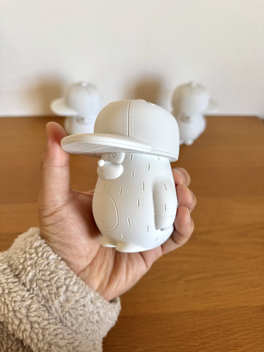 新作ソフビの【MOGU MOLE】モグモール☺️とても可愛く制作が進んで