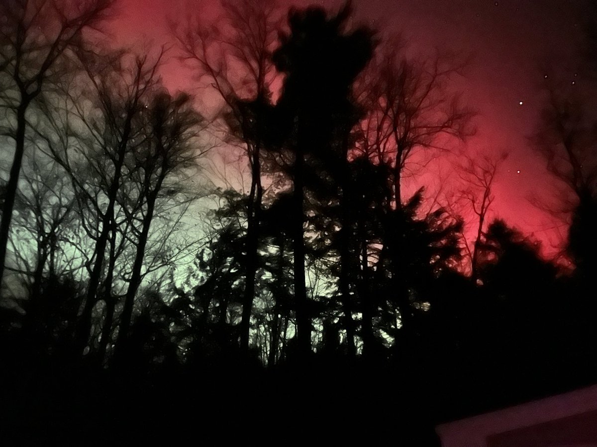 Not only did it snow today, but the northern lights came out over my house! (Pictures didn’t come out great; I was shivering too hard!)