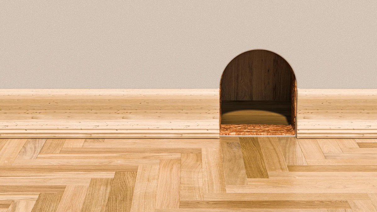 why don't mice make holes like these anymore?