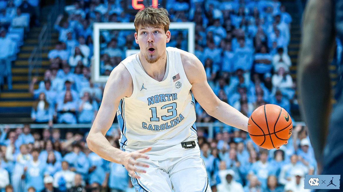 4⃣ Tar Heels in double-figures 

L. Bogavac: 19 pts
H. Veesaar: 18 pts
J. Stevenson: 15 pts
C. Wilson: 13 pts