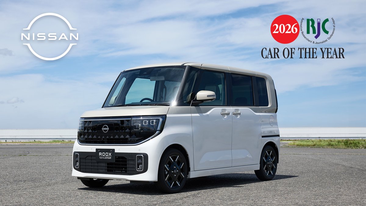 NissanMotor's tweet image. Celebrations are in order 🎉
The Nissan Roox has been crowned Japan’s RJC Car of the Year! The #Roox Features a unique cubic design paired with a spacious interior and intelligent tech that makes getting around Japan a breeze.
More: global.nissannews.com/en/releases/25…
#Nissan #CarOfTheYear
