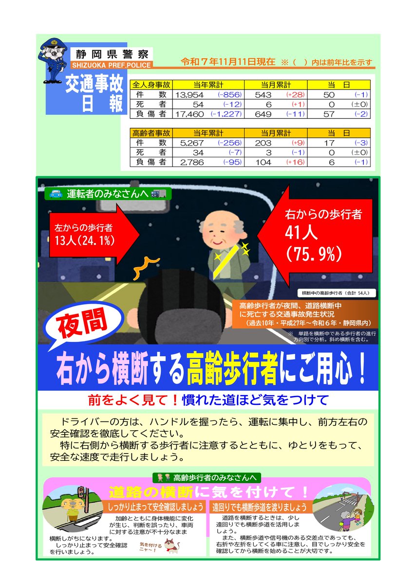 静岡県警察本部交通規制情報 (@SP_koutsu_) / Posts / X