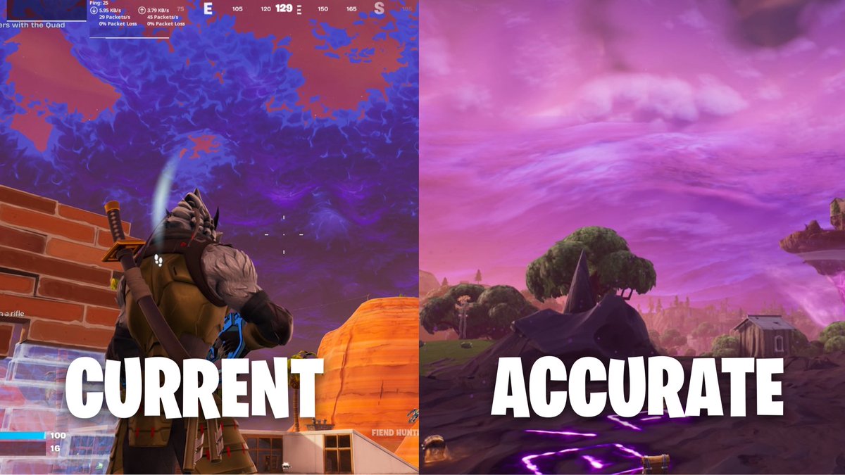 .<a href="/FortniteStatus/">Fortnite Status</a> The Storm’s clouds in OG aren’t accurate anymore. The image on the right is how they should be for the rest of Chapter 1 (Season 6 - Season X)

You just need to check the “Use New Storm” box, could we maybe see this fix soon?